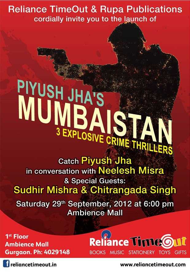 Chitrangada Singh and Piyush Jha at the Launch of the book Mumbaistan ...