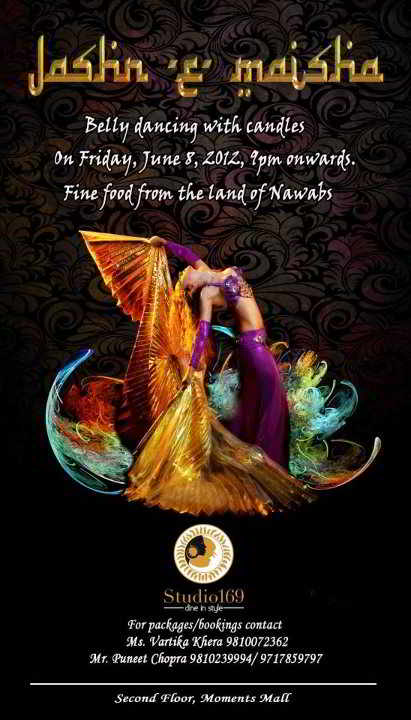 Jashn-e-Maisha, Belly Dance with Candles at Studio 169, Moments Mall, Kirti  Nagar on 8 June 2012 | Events in Delhi NCR 