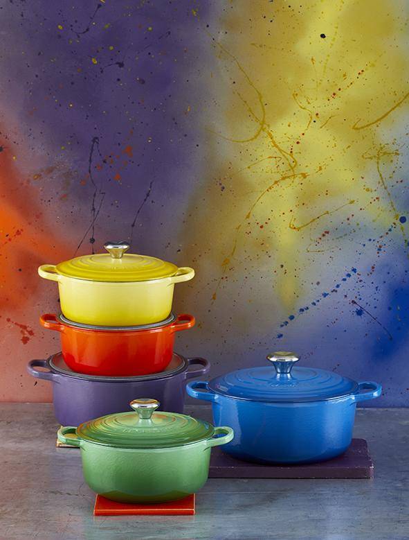 Celebrate The Festival of Colors With Le Creuset’s Rainbow Range Of