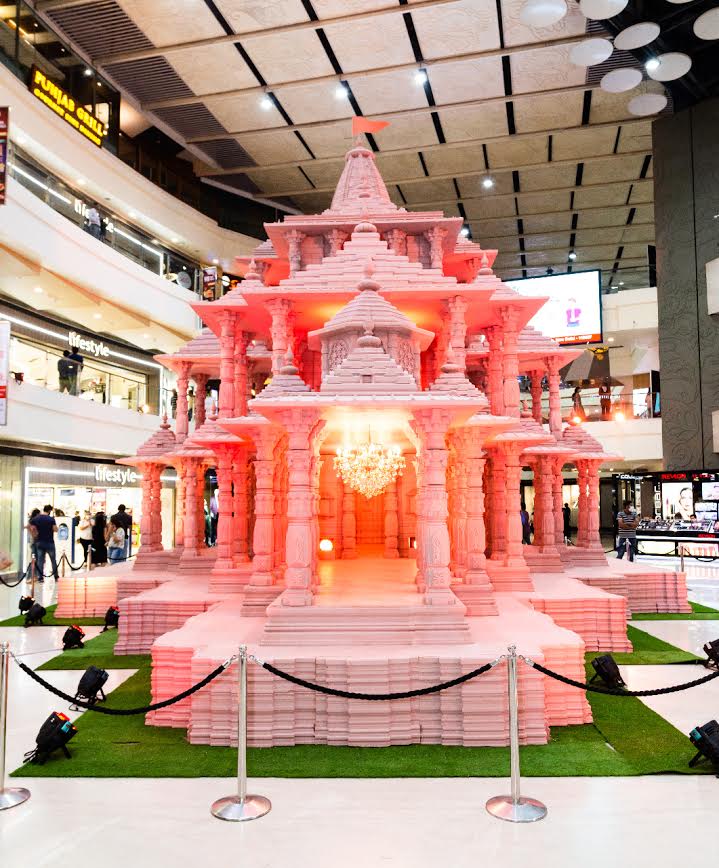 Ram Temple Replica at Pacific Mall Tagore Garden
