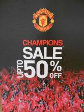 Manchester United Apparels Champions Sale, Upto 50% off at Manchester united, DLF Place, Saket