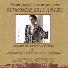 PATINE Summer 2013 Sale, DLF Emporio, Delhi, 25% off on new collection, 40% off on last seasons collection