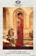 Flat 50% discount on Anarkali Suits and Embelished Sarees by Raghavendra Rathore at DLF Emporio, Vasant Kunj