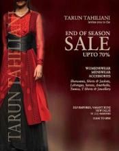 Events, End of Season Sales in Delhi NCR - Tarun Tahiliani invites you to the End of Season Sale - Upto 70% off at DLF Emporio Mall, Vasant Kunj, 11.am to 8.pm 