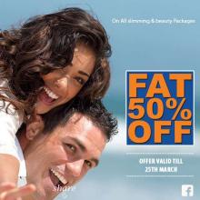 Fat 50% off Offer on all slimming & beauty packages at VLCC until 25 March 2013