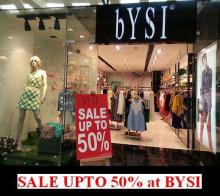 bYSI India Sale, Upto 50% off , DLF Promenade, Vasant Kunj, Delhi.