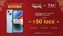 Get a chance to win iPhone 14 & more with T.A.C’s ‘Bharat Ki Diwali’ Campaign