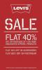 Sale - Flat 40% off on purchase of 4 or more discounted Apparel Products and more deals at Levis